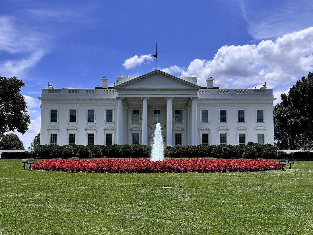 The White House in Washington, where US tariff and trade decisions are announced